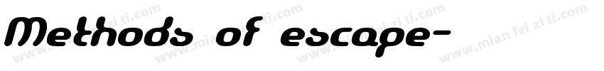 Methods of escape字体转换